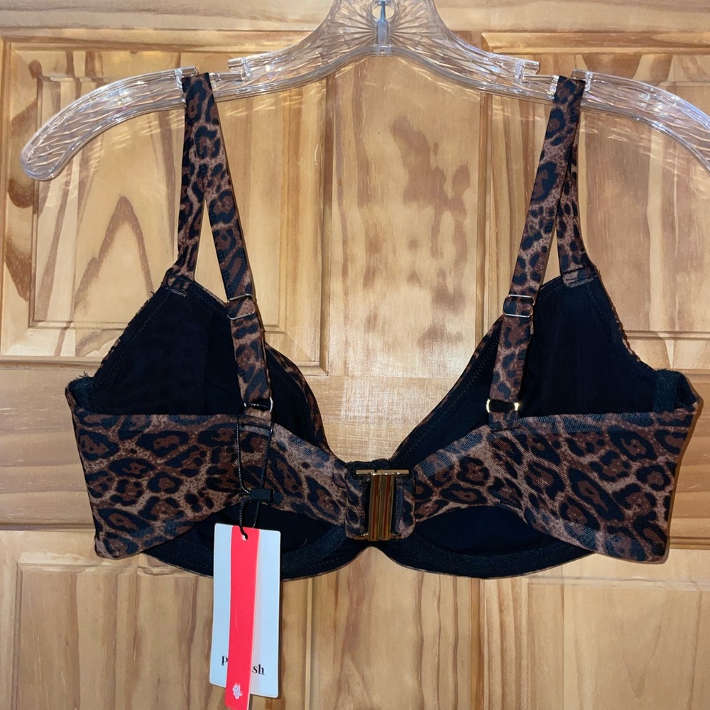 Leopard Print Underwire Bra - Picture 2 of 4